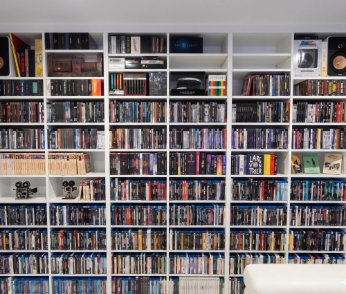 Bibliothèque DVD - Particulier - Caen - Travaux de menuiserie en Basse-Normandie